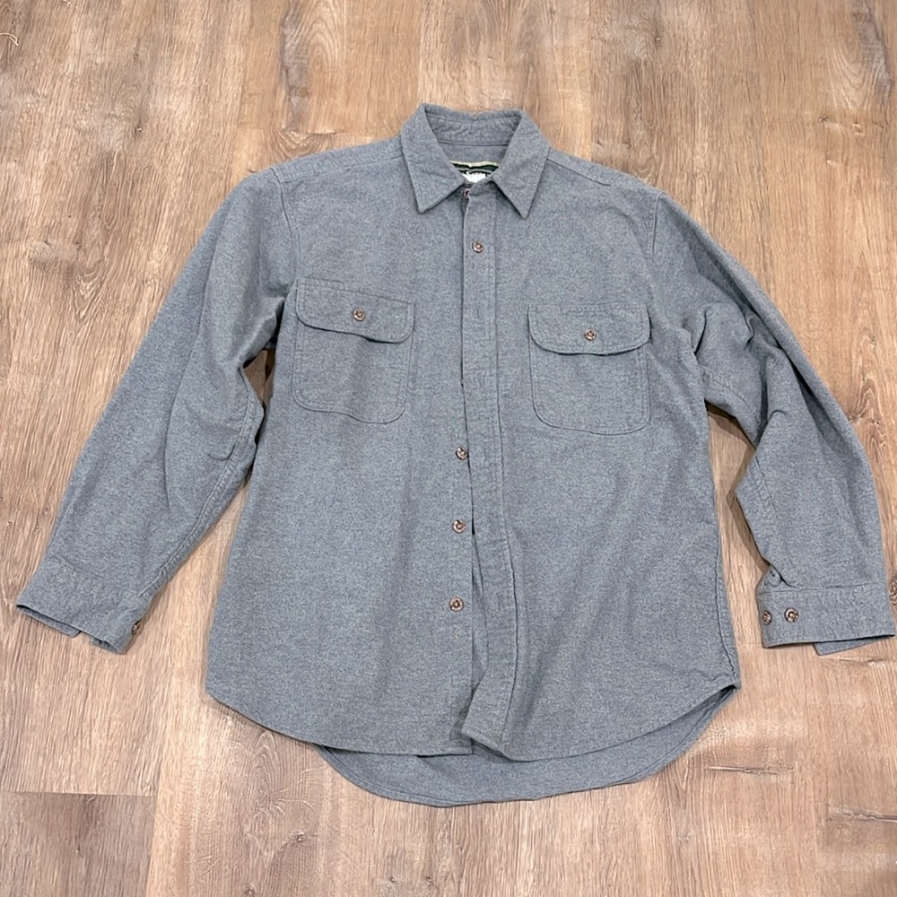 Field and Stream | Vintage 100% Cotton Flannel Button Down Gray